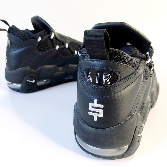 Nike Air More Money Black and Silver Sneakers - Picture 2 of 7